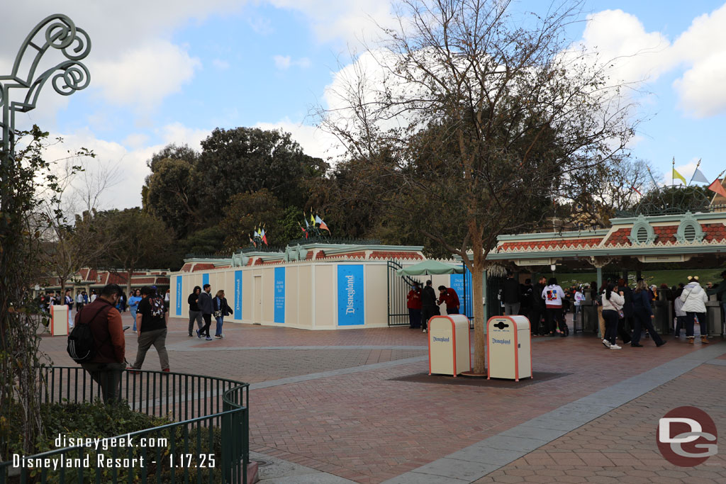 The next section of Disneyland turn stiles is being replaced too.