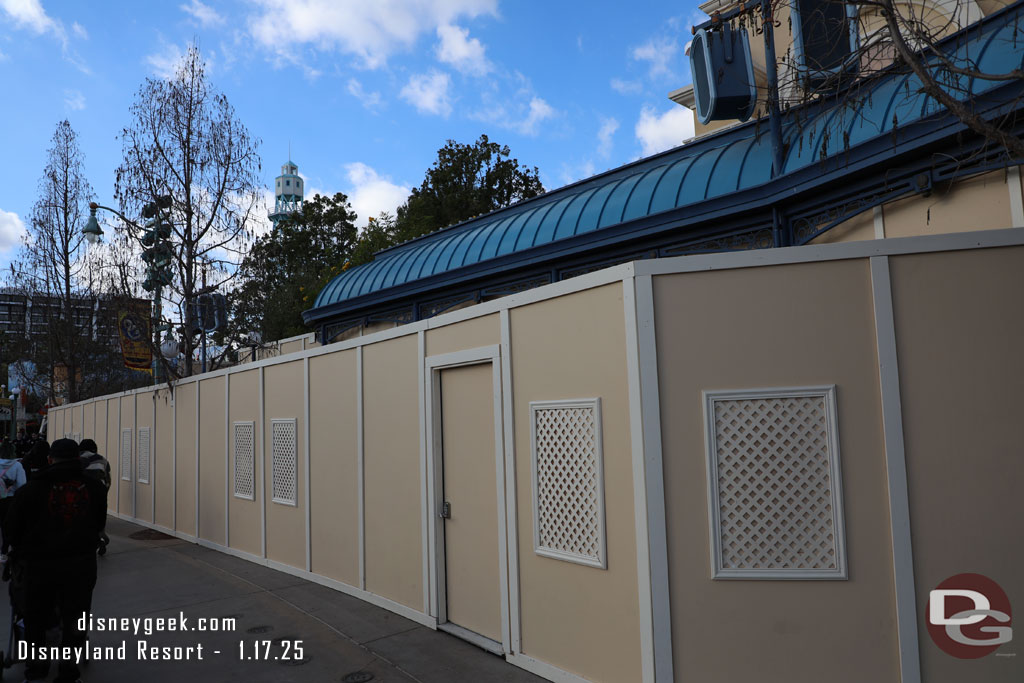 The walls are still up at the Little Mermaid queue