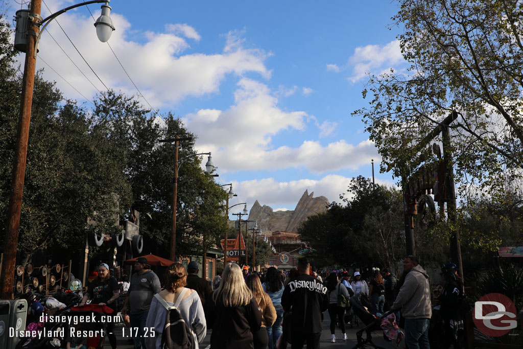 Entering Cars Land