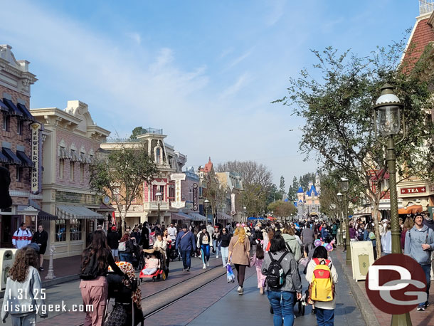 Main Street USA this afternoon