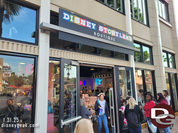 The Disney Storyland Boutique has also opened since my last visit.