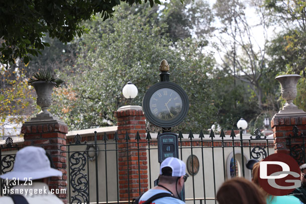 40 min wait posted for the Haunted Mansion, longer than I was willing to wait this afternoon.