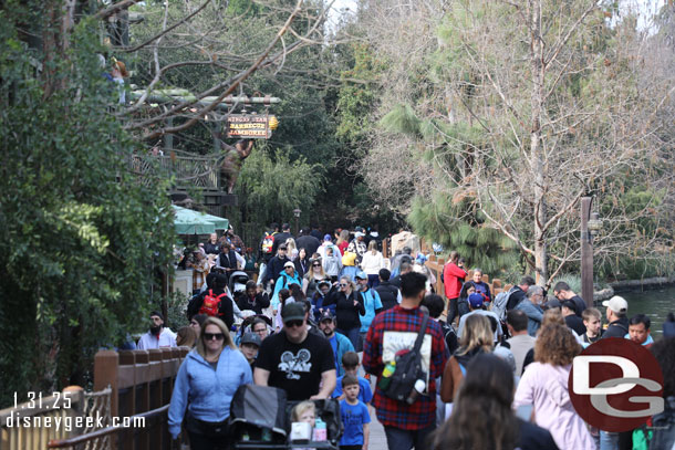 The walkway to Galaxy's Edge felt congested this afternoon.