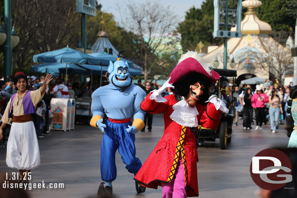 Captain Hook, Genie and Aladdin