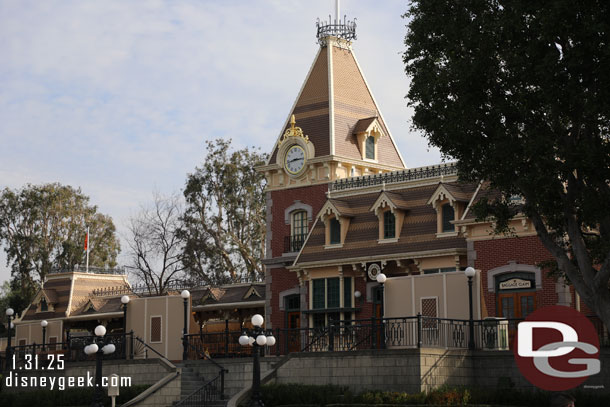 The Disneyland Railroad is closed until March for track renovation work.