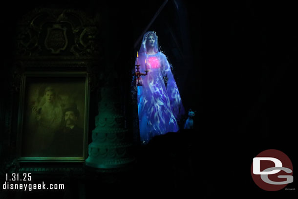 A new bride debuted when the Haunted Mansion reopened last week.