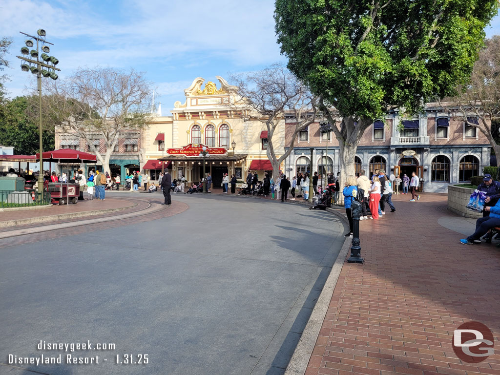 Decided to stop for the 2:45pm Mickey and Friends Cavalcade since it was not crowded.