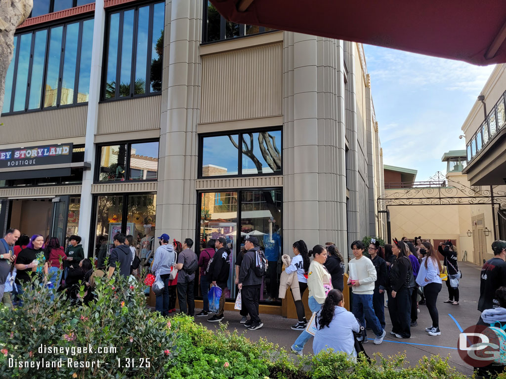 Here you can see the line going to a switchback at the side of the building.