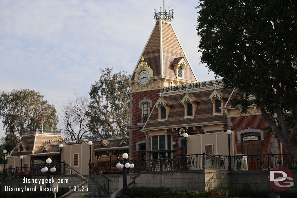 The Disneyland Railroad is closed until March for track renovation work.