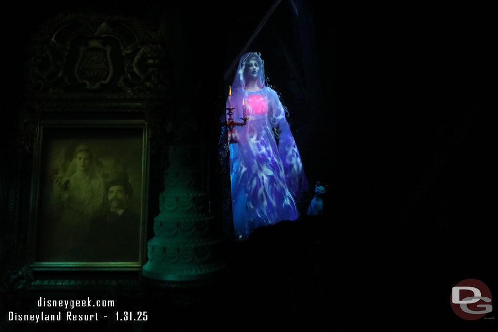 A new bride debuted when the Haunted Mansion reopened last week.