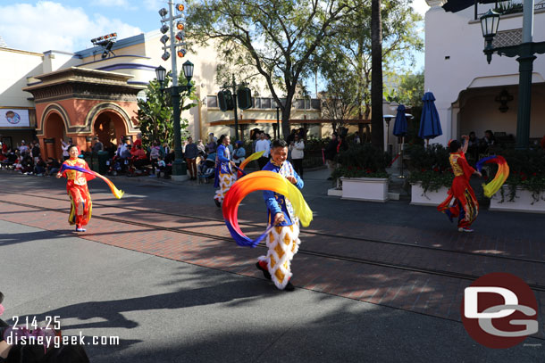 Not sure if it was good or bad timing but Mulan's procession arrived the same time I did.