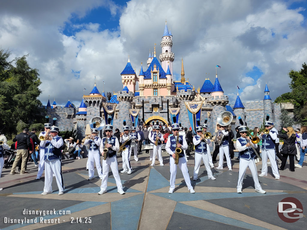 The Disneyland Band at Sleeping Beauty Castle