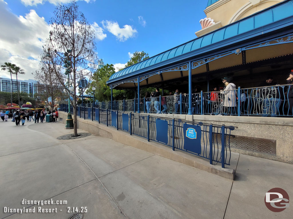 The Little Mermaid queue renovation work has wrapped up and a new ramp has been added.  