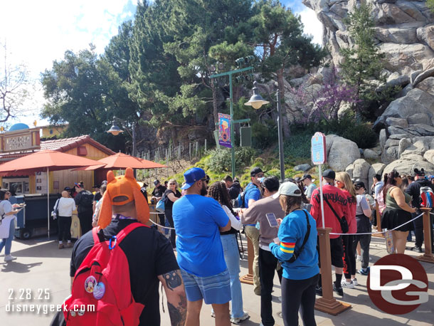 This afternoon some of the queues were full and spilling out to the walkway.