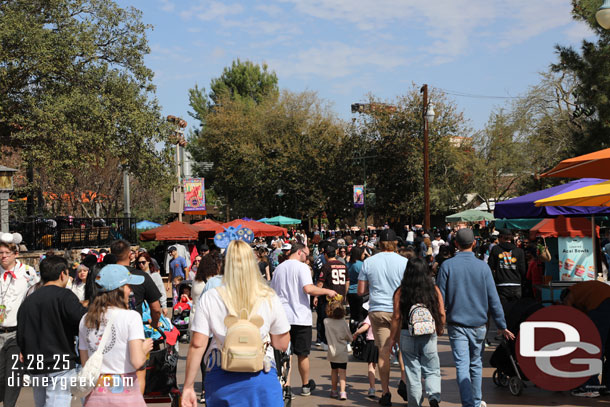 As you would expect the walkways were very busy.