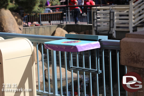 A number of these temporary tables were up along the walkway