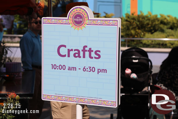 Food and Wine Festival Crafts in Hollywood Land