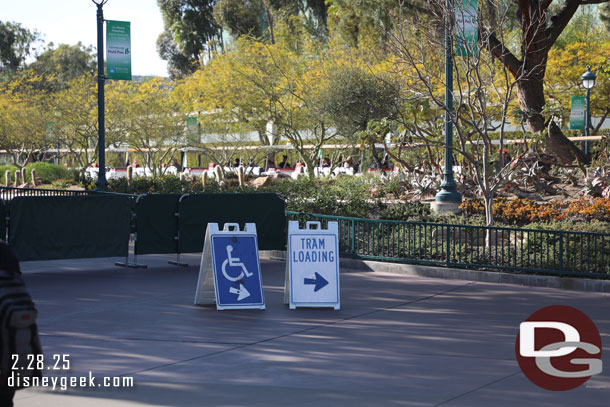 Trams were still only using the two stops closest to Disneyland. The Downtown Disney side was closed every time I walked by.  