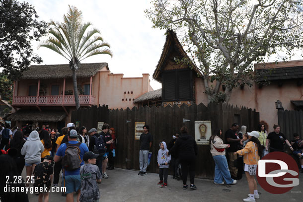 Walls are still up in Adventureland