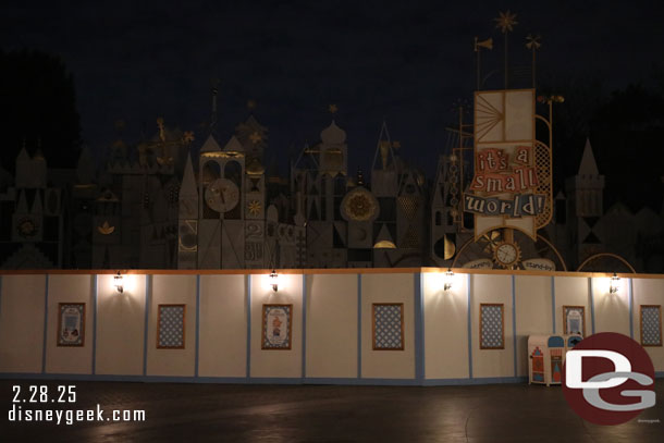 it's a small world renovation continues