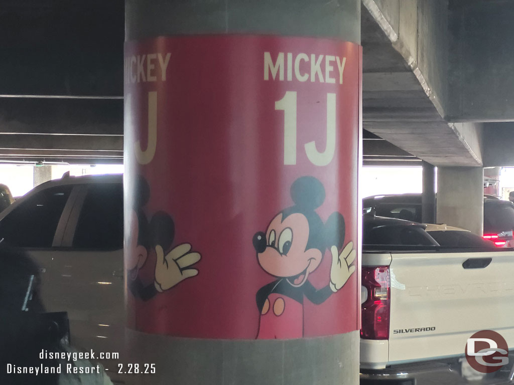 12:21pm - Parked in the far corner of the Mickey Level today