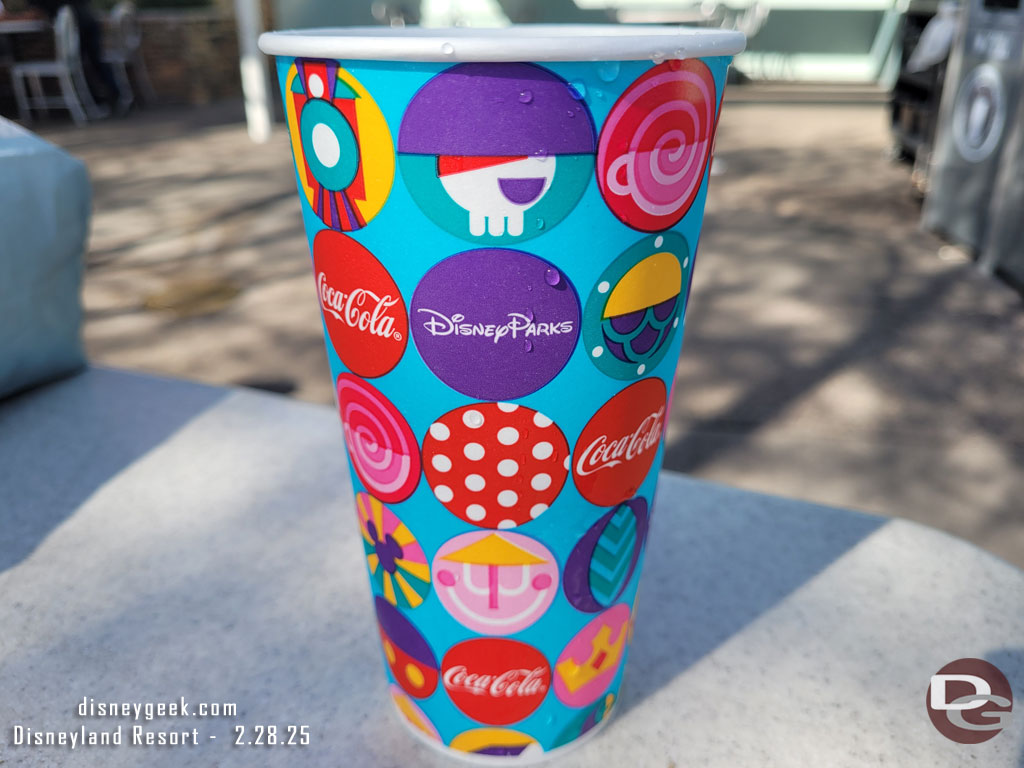 New cups throughout the parks