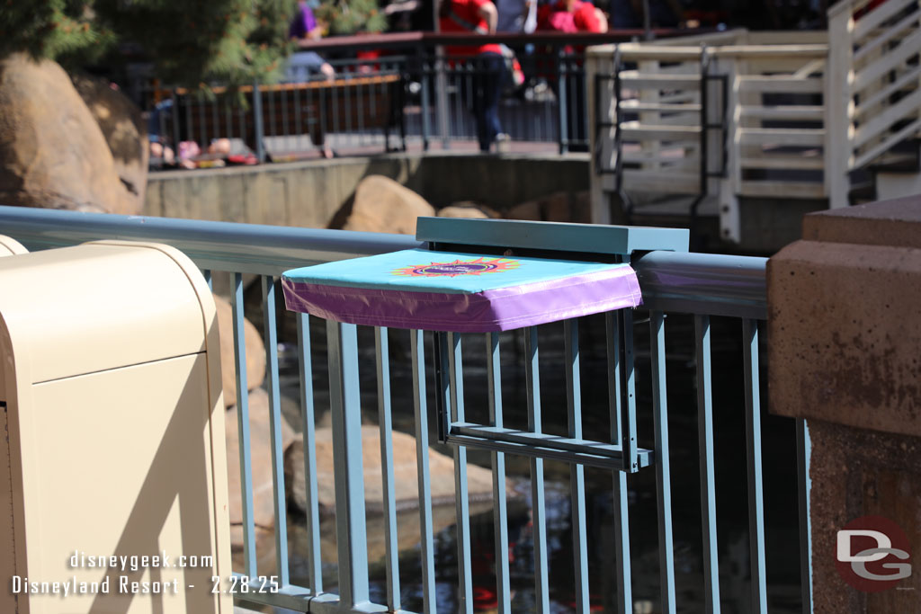 A number of these temporary tables were up along the walkway