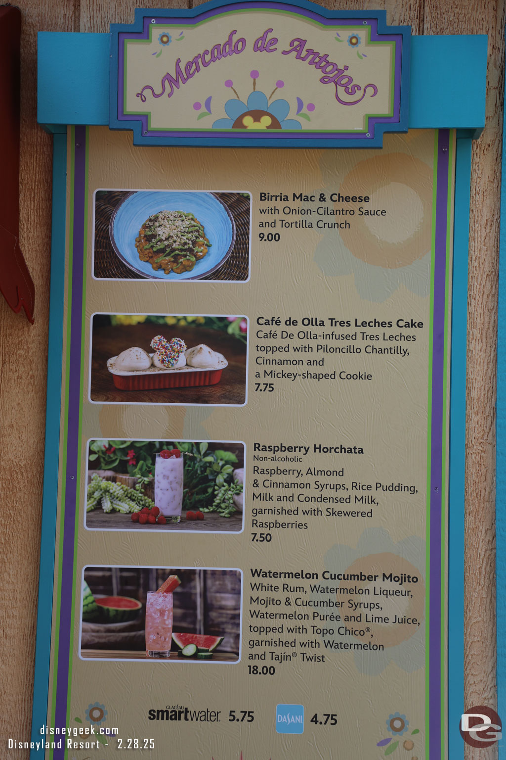 Mercado de Antojos Menu