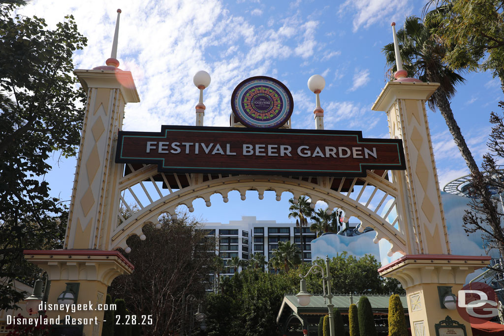 Paradise Gardens is the Festival Beer Garden again