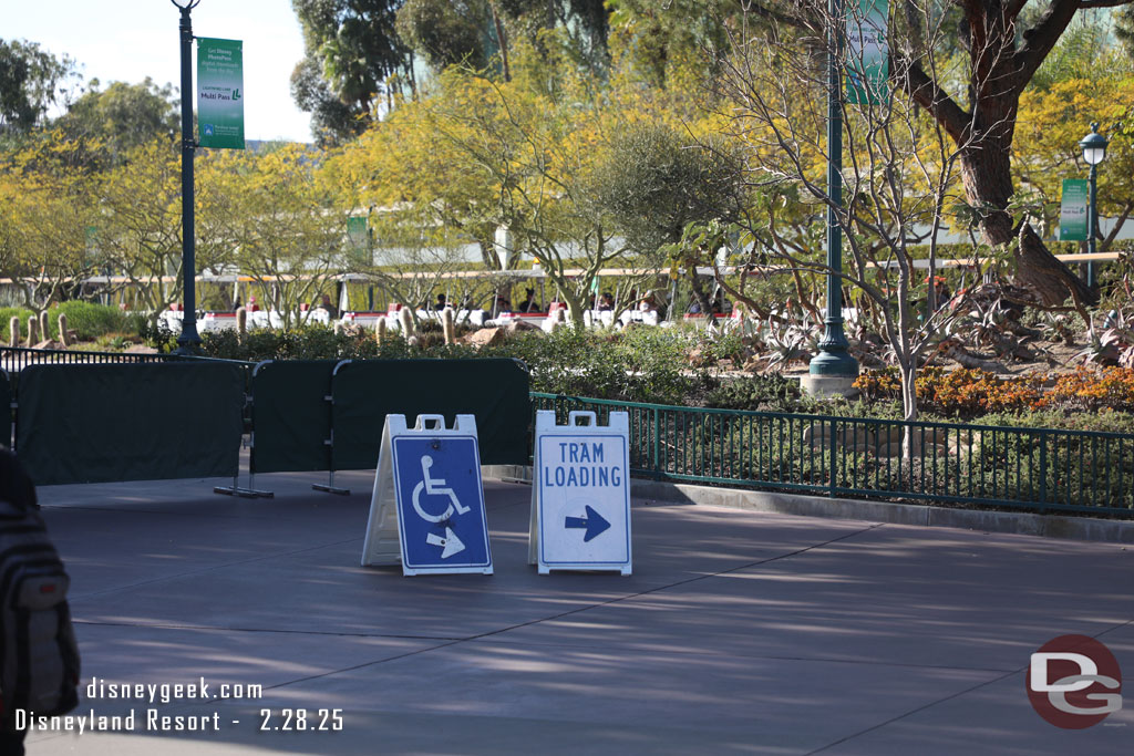 Trams were still only using the two stops closest to Disneyland. The Downtown Disney side was closed every time I walked by.  