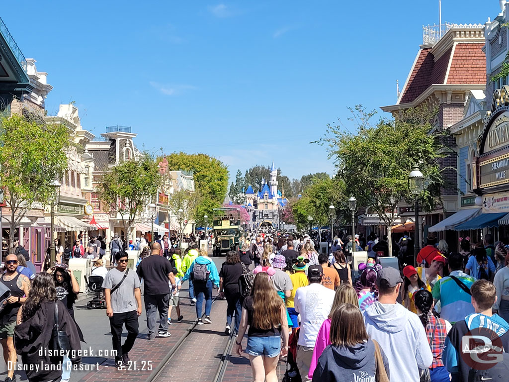 Main Street USA this morning