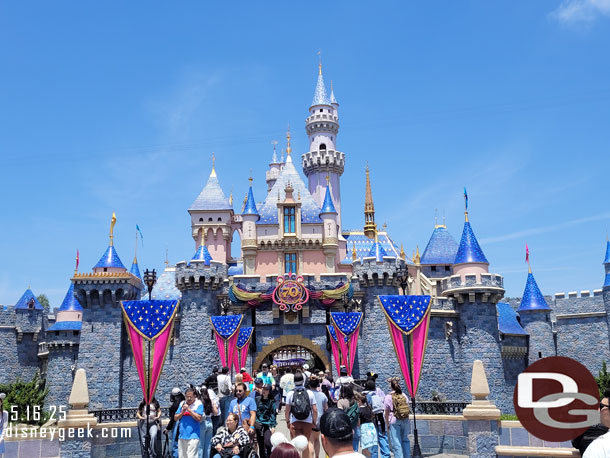 Sleeping Beauty Castle with its 70th decorations 