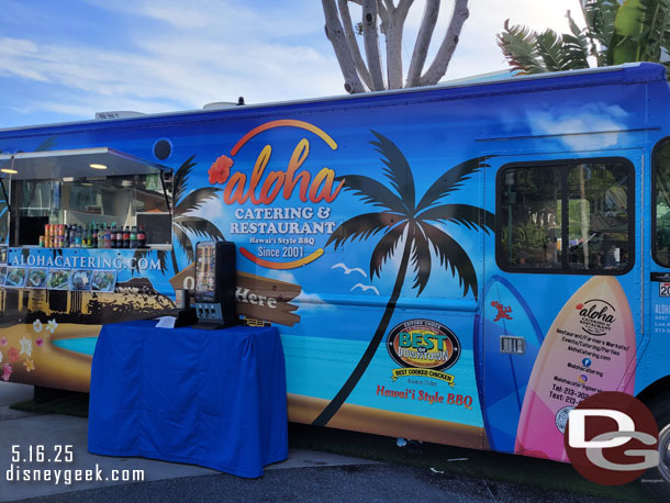 Hawaiian food truck in Downtown Disney today.