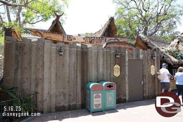 The Enchanted Tiki room is closed for renovation