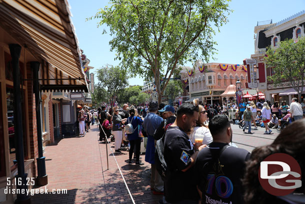1:24pm - The crowd for the 1:30pm Celebrate Happy Cavalcade