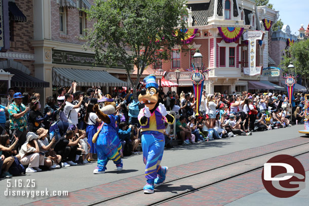 Goof and the gang are wearing their new Disneyland 70th Anniversary costumes