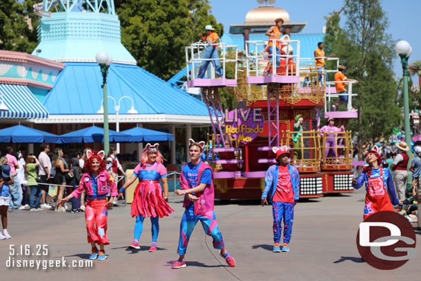 Turning Red in the Better Together: A Pixar Pals Celebration Parade