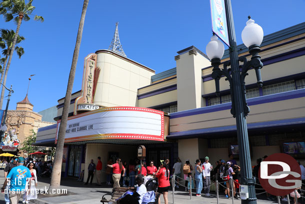 The Disney Theater renovation is wrapping up. The Marquee is not finished yet but the rest of the building looks done.