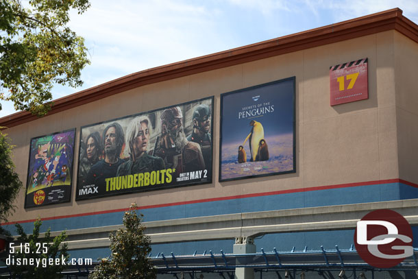 Thunderbolts billboard on Stage 17