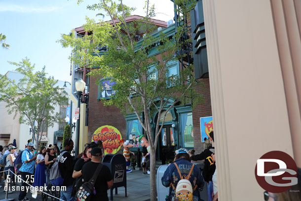 Phineas and Ferb greet guests on Sunset Blvd in Hollywood Land.
