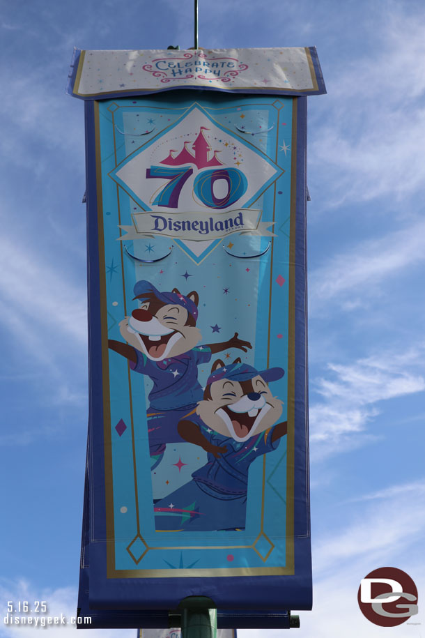 Chip N Dale Disneyland 70 Banner in Esplanade