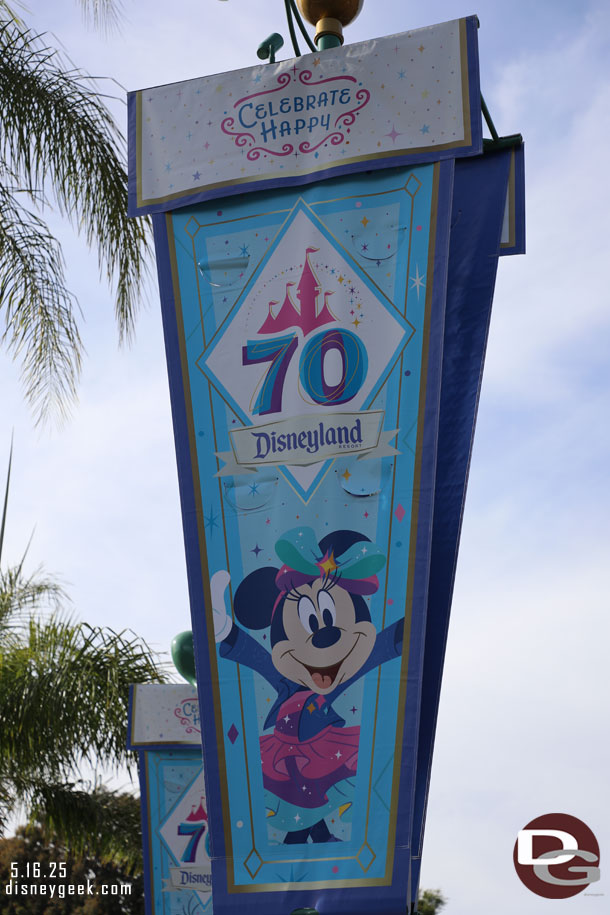 Minnie Mouse Disneyland 70 Banner in Esplanade