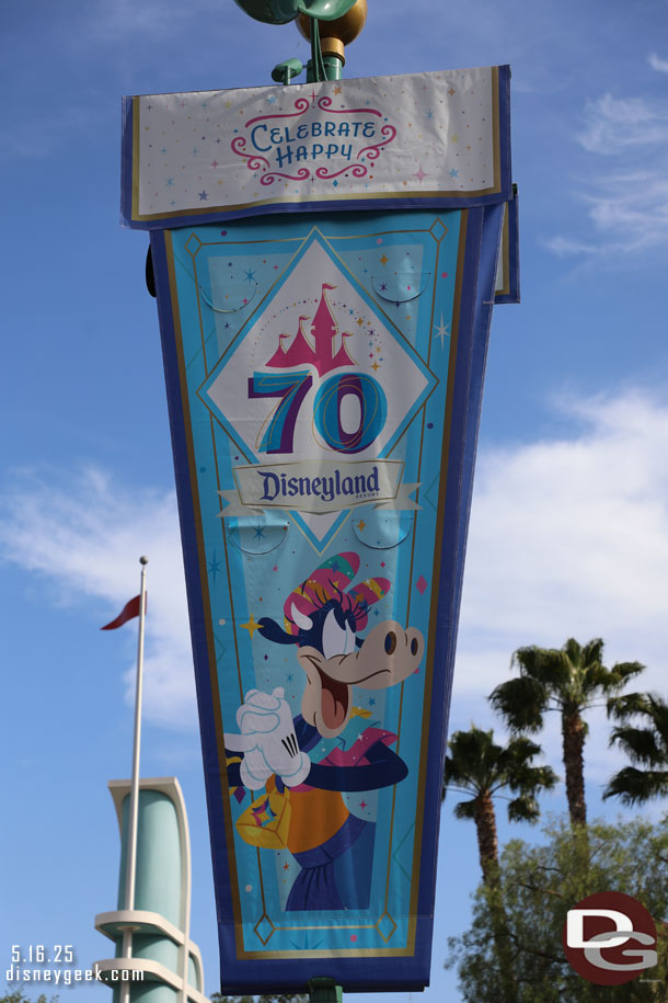 Clarabell Cow Disneyland 70 Banner in Esplanade