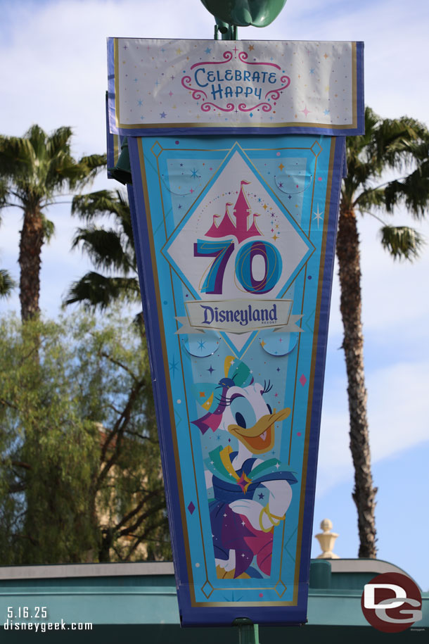 Daisy Duck Disneyland 70 Banner in Esplanade