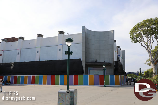 A wider view of the ESPN building project.