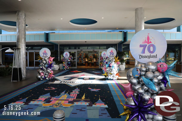The carpet is new for Disneyland 70th