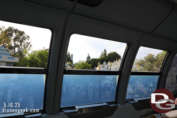The windows have some film on them.
