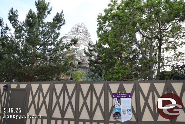 Matterhorn renovation walls feature the shields with information again.