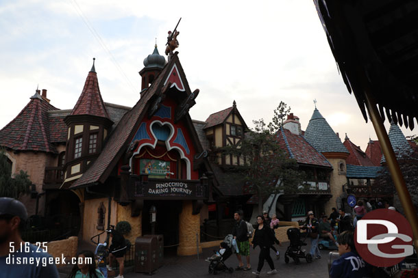 Pinocchio Renovation has wrapped up since my last visit.