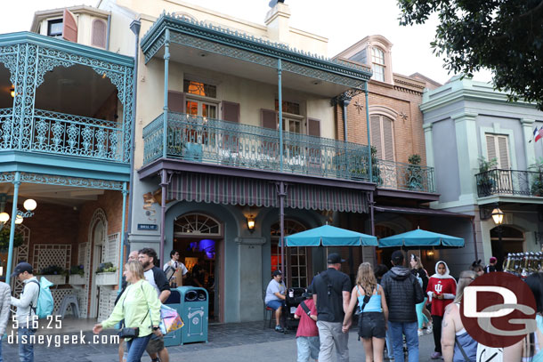 Port Royal Curios and Curiosities has closed and has been converted to a seating area for the Royal Street Veranda since my last visit.